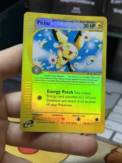 #4 Pichu 58/165 Expedition 2002 Reverse Holo E-Series Vintage Pokemon Card TCG - Image 3