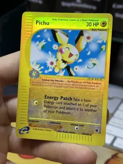 #4 Pichu 58/165 Expedition 2002 Reverse Holo E-Series Vintage Pokemon Card TCG - Image 5