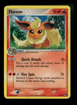 Flareon 2/17 Pop Series 3 Holo Rare 2006 Pokemon Card TCG - Image 1