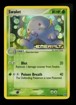 Swalot 40/106 EX Emerald 2005 Reverse Holo Pokemon Card TCG - Image 1