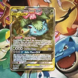 Pokemon Venusaur & Snivy GX TAG TEAM Promo SM229 Holo Card The Pokemon Company - Image 1