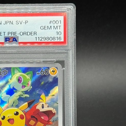 PSA 10 Pikachu Pokemon Card 001/SV-P Promo Pre-Order Scarlet & Violet Japanese - Image 5