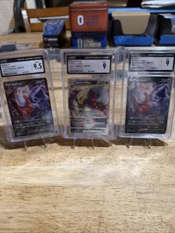 2022 POKEMON ASTRAL RADIANCE DARKRAI V And V MAX CGC LOT OF 3 CARDS - Image 1