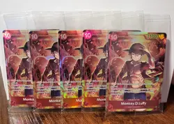 5 X Monkey.D.Luffy (Treasure Booster) ST10-006 One Piece Promo Card Foil SEALED - Image 1