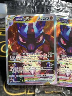 Pokemon TCG Lucario VSTAR SWSH291 Holo Promo Card Sealed (2) - Image 2