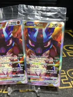 Pokemon TCG Lucario VSTAR SWSH291 Holo Promo Card Sealed (2) - Image 3