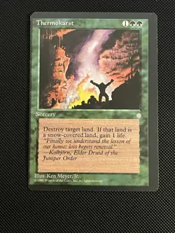 Thermokarst Misprint Error Magic The Gathering MTG card Unique Defect - Image 1