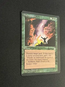 Thermokarst Misprint Error Magic The Gathering MTG card Unique Defect - Image 2