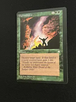 Thermokarst Misprint Error Magic The Gathering MTG card Unique Defect - Image 3