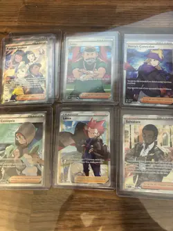 Pokemon TCG Trainer Full Art Card Collection Set - Image 1