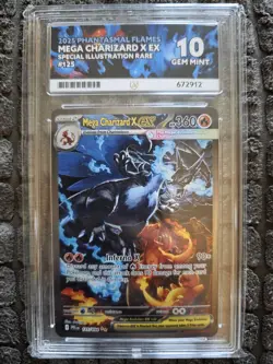 Mega Charizard X EX 125/094 SIR Phantasmal Flames - Ace 10 Pokemon Card - Image 1