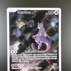 Mewtwo SVP 052 Pokemon Promo 151 Full Art Holo Ultra Premium Card - Image 2