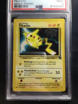 Pokemon Cards: Wizards Black Star Promo: Pikachu 4 PSA 9 - Image 2