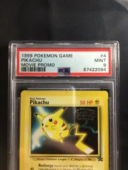 Pokemon Cards: Wizards Black Star Promo: Pikachu 4 PSA 9 - Image 3