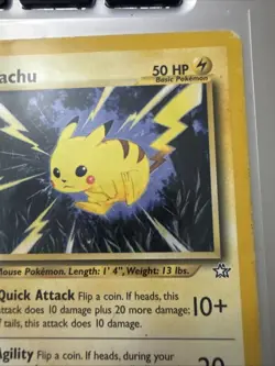 Pikachu Neo Genesis 70/111 Unlimited Edition Regular Card Moderately Played Rare - Image 5