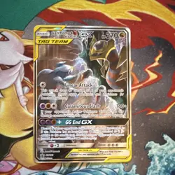 Pokemon Garchomp & Giratina GX TAG TEAM GX Promo Ultra Rare Holo Card Japanese - Image 1