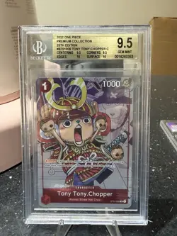 One Piece Tony Tony Chopper 25th Anniversary English Card ST01-006 BGS 9.5 GemMT - Image 1