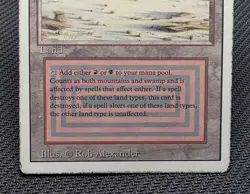 MTG Badlands- DAMAGED/INKED -3rd Edition Magic the Gathering Card # 282 - Image 4