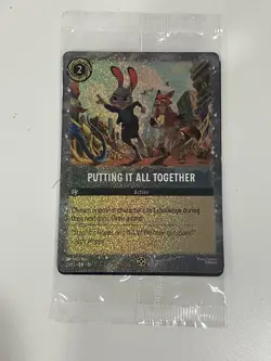 Lorcana Zootopia 2 - Putting It All Together 27/P3 Promo Card SEALED - Image 1
