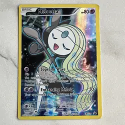 MELOETTA XY120 FA holo Black Star Promo Pokemon TCG card LP - Image 1