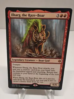Ilharg, the Raze-Boar War of the Spark Normal NM MTG - Image 1