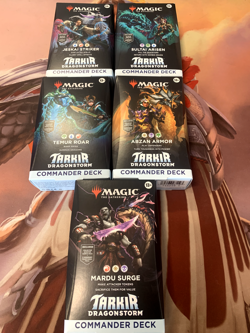 Set of 5 (1 of Each) Commander Deck Tarkir Dragonstorm TDM MTG - Image 1