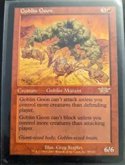 MTG Goblin Goon Legions Regular NM Condition (2003) - Image 1