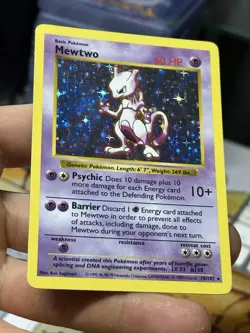 #3 Mewtwo 10/102 SHADOWLESS Base Set 1999 Holo Rare WOTC Pokemon Card TCG - Image 4