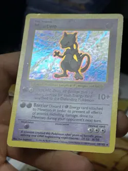 #3 Mewtwo 10/102 SHADOWLESS Base Set 1999 Holo Rare WOTC Pokemon Card TCG - Image 5