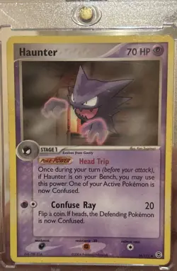 Haunter 34/112 Reverse Holo EX FireRed & LeafGreen Pokemon Card NM/LP - Image 1