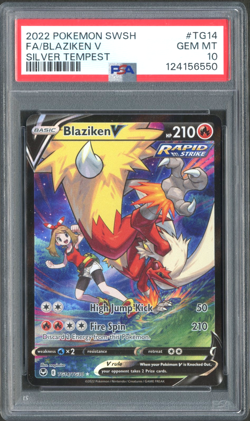 Pokemon TCG: Blaziken V TG14/TG30 Silver Tempest PSA 10 GEM MINT - Image 1