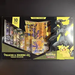 Pokemon TCG Pikachu & Zekrom GX Premium Collection Box Factory Sealed - Image 1