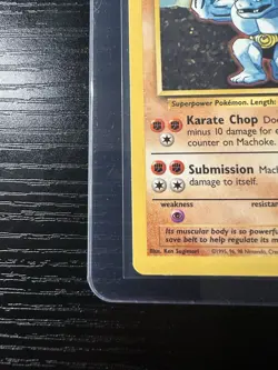 Machoke 34/102 Base Set Unlimited Uncommon WOTC Vintage Pokemon - Image 2