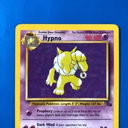 Pokemon TCG Hypno Fossil Unlimited Non-Holo Unlimited Rare 23/62 LP+/NM - Image 2
