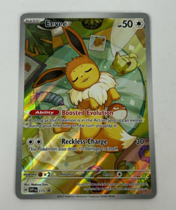 Pokemon TCG Prismatic Evolutions Eevee 173 Black Star Promo NM - Image 1