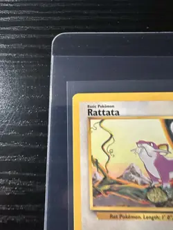 Rattata 61/102 Base Set Unlimited WOTC Vintage Pokemon - Image 3