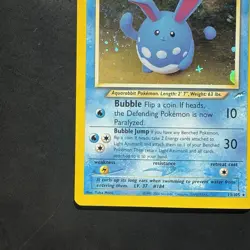 Pokemon Neo Destiny Holo Rare Vintage TCG Foil Light Azumarill 13/105 WotC Swirl - Image 5