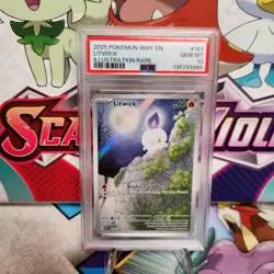 PSA 10 Litwick 101/086 Illustration Rare - White Flare - Pokemon TCG -SHIPS FAST - Image 1