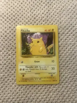 1999 Pokemon Pikachu 058/102 Base Set Regular - Image 1