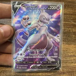 Pokemon Mewtwo V Black Star Promo Full Art Holo SWSH229 - Image 3