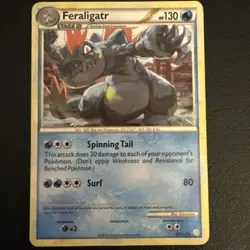 Pokemon - Feraligatr - 20/123 - HeartGold & SoulSilver - Vintage 2010 - Image 1