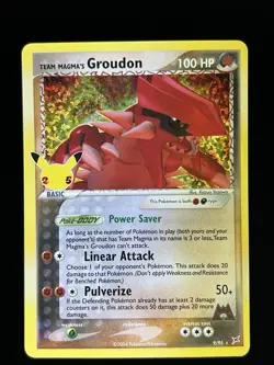 Team Magma's Groudon 9/95 Ultra Rare Celebrations Pokemon TCG Near Mint - Image 1