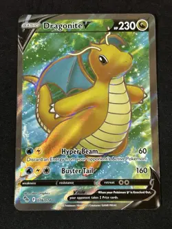 Dragonite V (Full Art) 076/078 Pokemon GO Holo Ultra Rare - Image 1