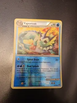 Vaporeon 41/90 Undaunted Reverse Holo Pokemon - Image 1