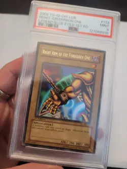 Yu-Gi-Oh! 2002 Right Arm of the Forbidden One LOB-122 1st Edition PSA 9 - Image 3