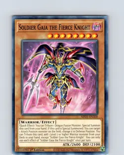 Yu-Gi-Oh TCG Soldier Gaia The Fierce Knight MP21-EN100 1st Edition Common NM - Image 1