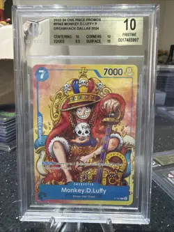 One Piece Monkey D Luffy P-043 Promo Dream Hack Dallas BGS 10 Pristine - Image 1