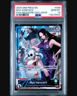 2025 ONE PIECE PROMOS PSA MAGAZINE EXCLUSIVE #038 BOA HANCOCK PSA 10 - Image 1