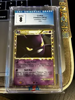 Crobat Holo Number 84/95 pokemon graded vintage card cgc 8 Unleashed Set - Image 1