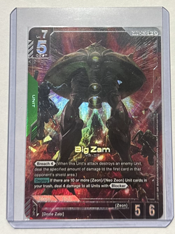 Gundam TCG Card Game Big Zam Alternate Art Foil GD01-027 R+ - Image 1